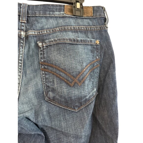 William Rast Baby Bootcut Jeans Size 31 Dark Wash Mid Rise Stretch Denim Women - Picture 6 of 6